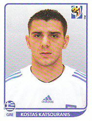 Kostas Katsouranis Greece samolepka Panini World Cup 2010 #175